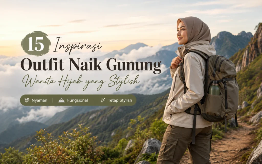 outfit camping wanita hijab stylish