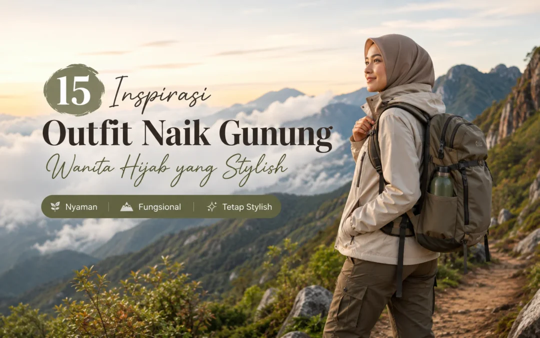 15 Inspirasi Outfit Naik Gunung Wanita Hijab yang Stylish
