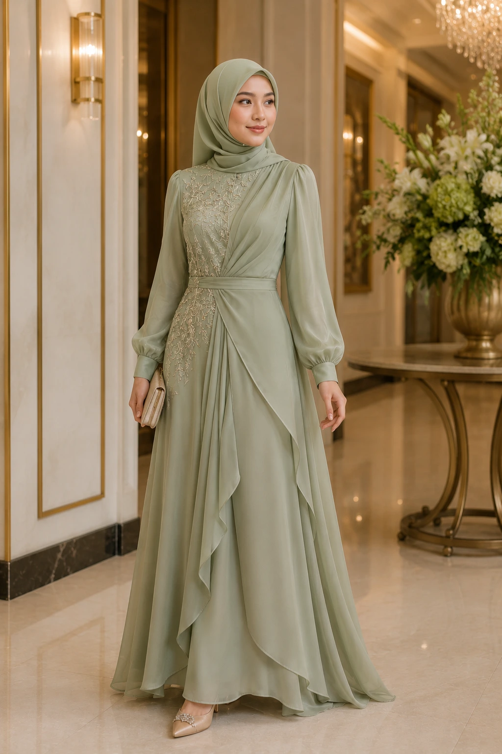 sage dress